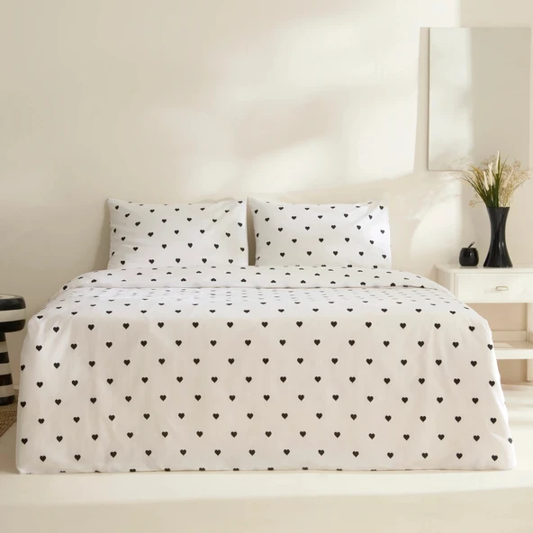 Sarah Anderson Amour Çift Kişilik Nevresim Takımı Siyah ürün görseli 1