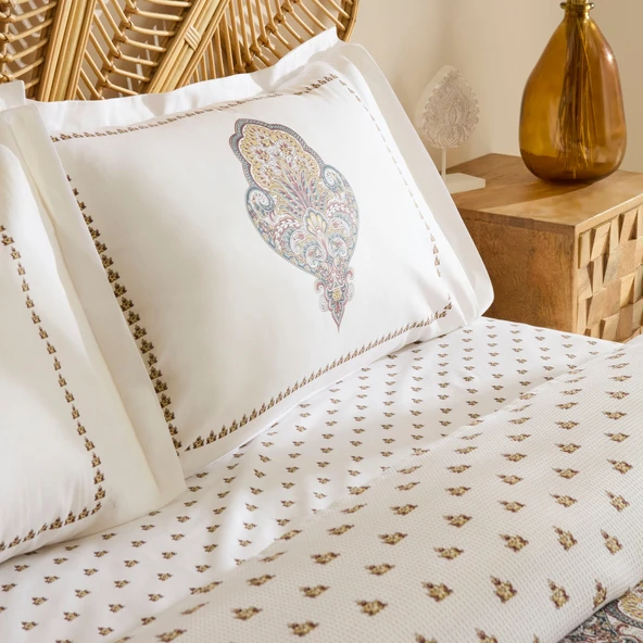 Karaca Home Cherly %100 Pamuk Çift Kişilik Pike Takımı Hardal - Resim 7
