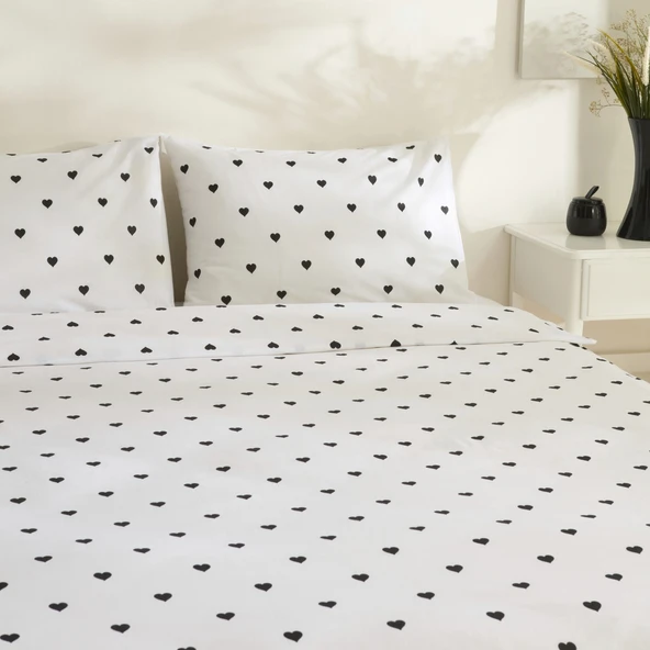 Sarah Anderson Amour Çift Kişilik Nevresim Takımı Siyah - Resim 4