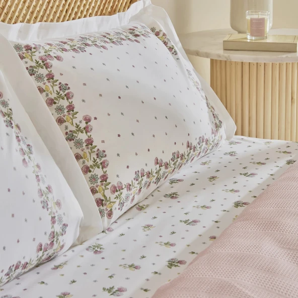 Karaca Home Roshell %100 Pamuk Tek Kişilik Pike Takımı Pudra - Resim 6