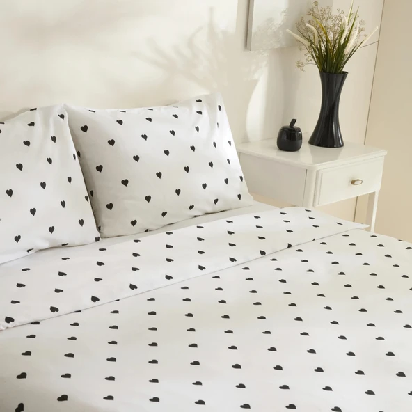 Sarah Anderson Amour Çift Kişilik Nevresim Takımı Siyah - Resim 3