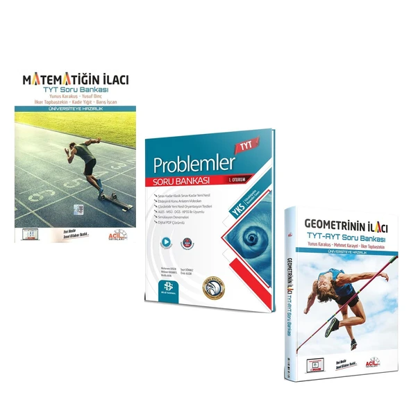 Acil Geometrinin ve Matematiğin İlacı ile Bilgi Sarmal Problemler Soru Bankası Seti 3 Kitap ürün görseli 1