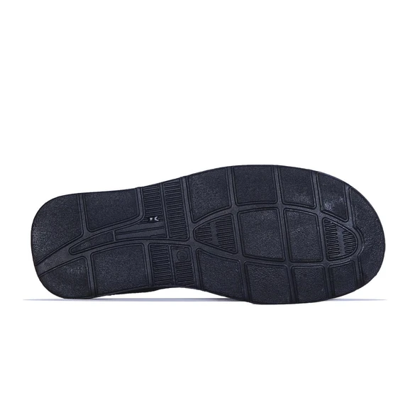 Ayakcenter 209 Sultan Siyah Deri Erkek Sandalet - Resim 3