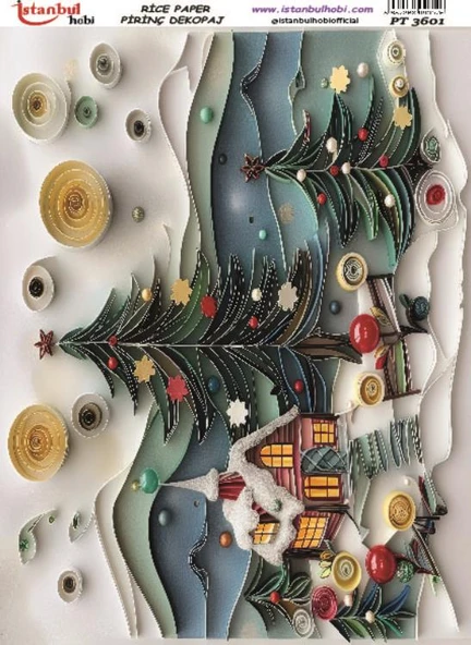 İSTANBUL HOBİ PİRİNÇ DEKOPAJ PT 3601 ürün görseli