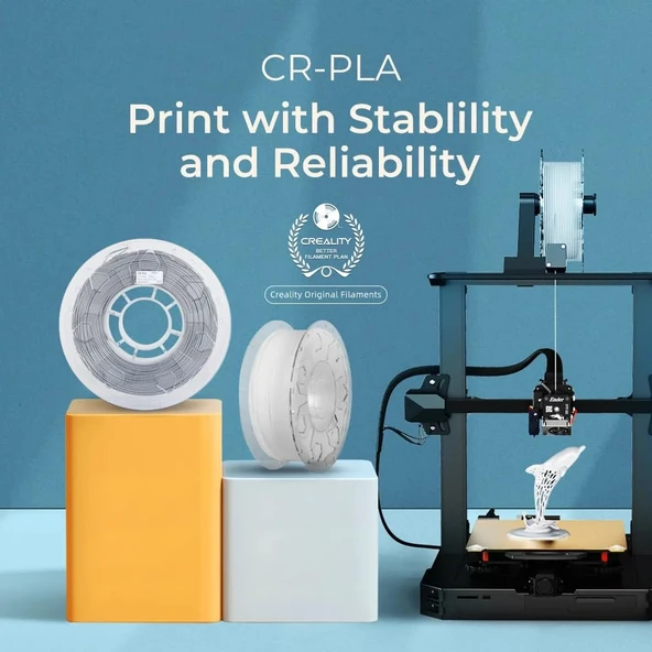Creality Cr-Pla Gümüş 3D Yazıcı Filament 1.75mm - Resim 3
