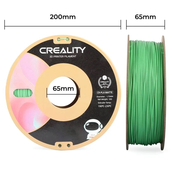 Creality Cr-Pla Mat Avokado Yeşili 1.75mm Pla 3D Baskı Filamenti 1Kg - Resim 3