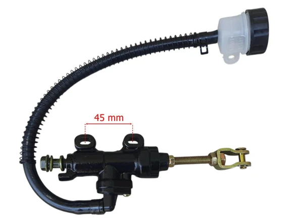 Üniversal Arka Fren Pedal Pompası Siyah Komple - 1