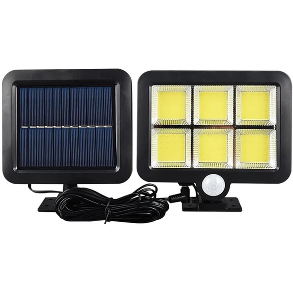 120 Cob Led Solar Panelli 3 Modlu Du Lambası Mz-302