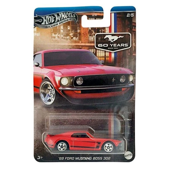 Hot Wheels Silver Series 69 Ford Mustang Boss 302 GRT01 JBY51 ürün görseli