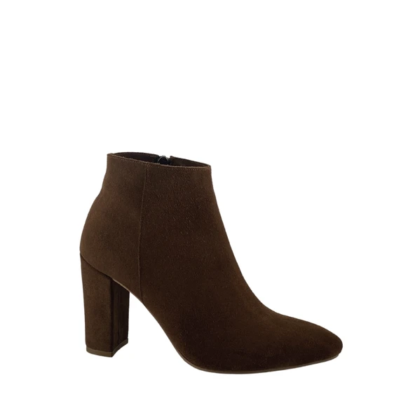 Hobby 261982 Hakiki Süet Kadın Topuklu Bot - Resim 10