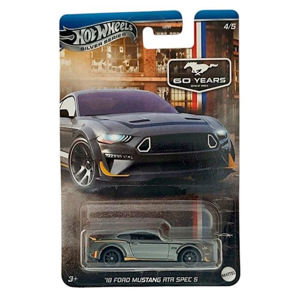 Hot Wheels Silver Series 18 Ford Mustang RTR Spec 5GRT01 JBY53 ürün görseli