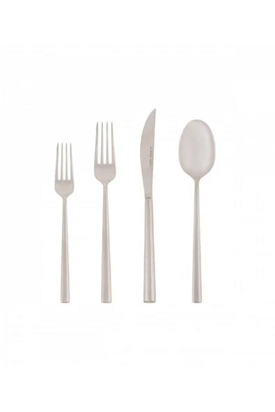 Milas 6 Kişilik 24 Parça Çatal Kaşık Bıçak Seti - 3