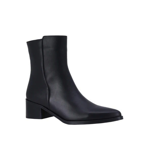 Disparita 26602 Hakiki Deri Kadın Topuklu Bot - Resim 2