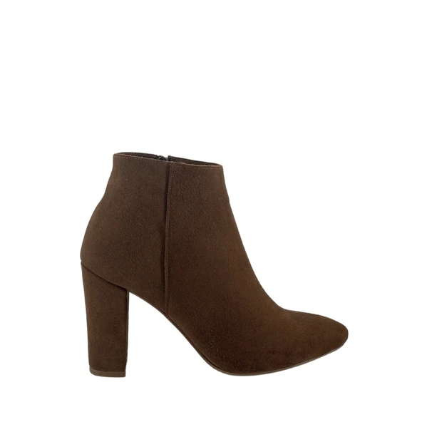 Hobby 261982 Hakiki Süet Kadın Topuklu Bot - Resim 9