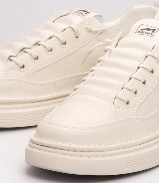 MARCOMEN 19039 YUMUŞAK DERİ ERKEK GÜNLÜK SNEAKERS AYAKKABI - Resim 4