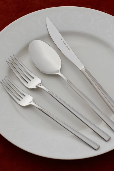 Milas 6 Kişilik 24 Parça Çatal Kaşık Bıçak Seti
