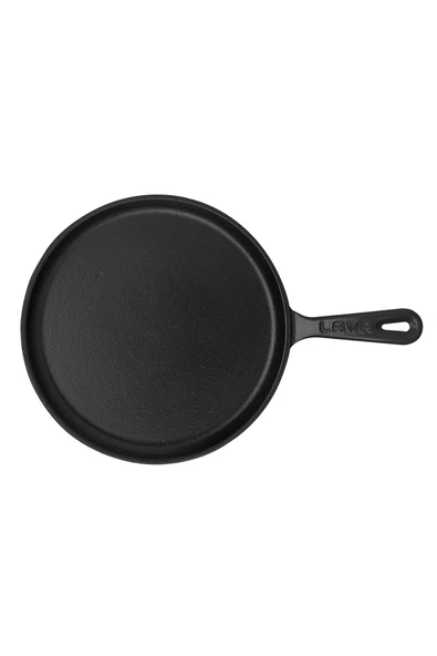 Lava Döküm Yuvarlak Pizza Krep Pankek Tavası Döküm Demir Yekpare Saplı Çap(Ø)20cm. - 3