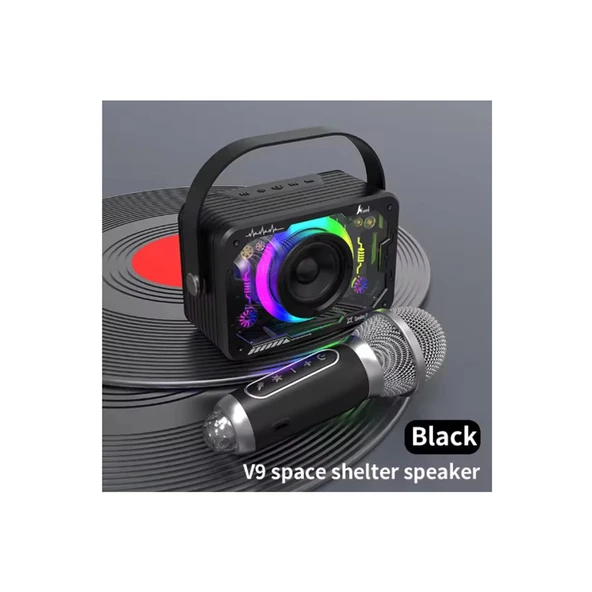 Vtn-82 Taşınabilir Kablosuz Işıklı Bluetooth Hoparlör Ses Değiştirme Özellikli