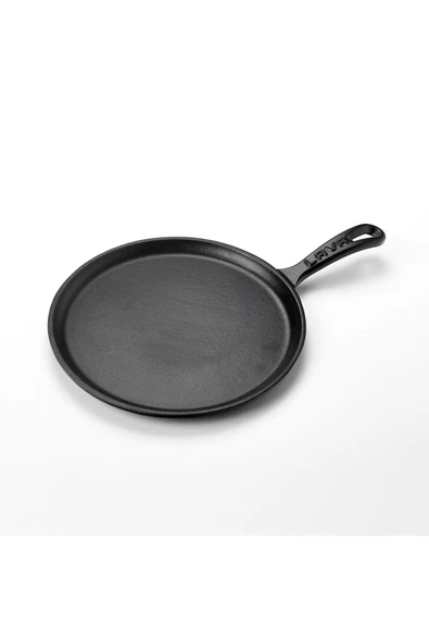 Lava Döküm Yuvarlak Pizza Krep Pankek Tavası Döküm Demir Yekpare Saplı Çap(Ø)20cm. - 2