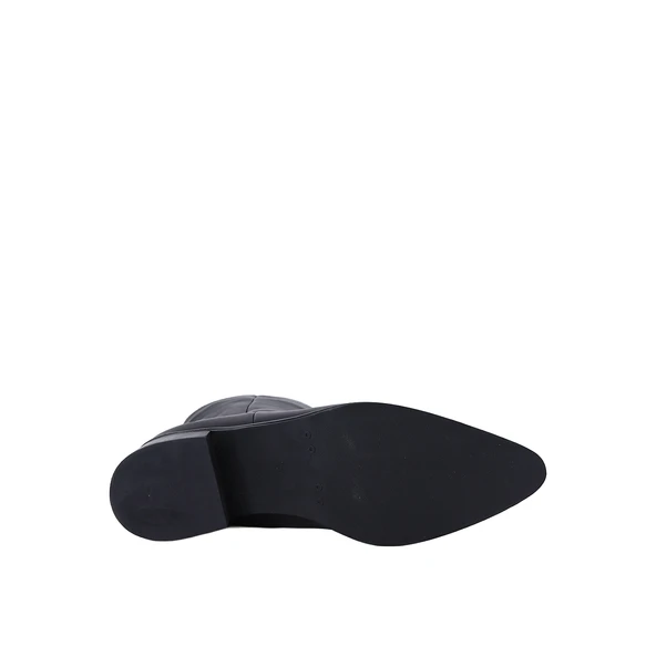 Disparita 26602 Hakiki Deri Kadın Topuklu Bot - Resim 3