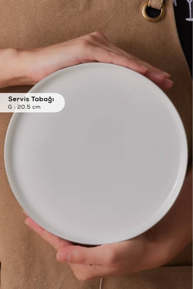 Forever Bone Bomo 22 Parça 6 Kişilik Kahvaltı Seti Platin - 6