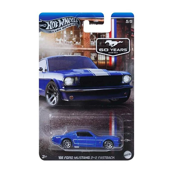 Hot Wheels Silver Series 65 Ford Mustang 2+2 Fastback GRT01 JBY49 ürün görseli