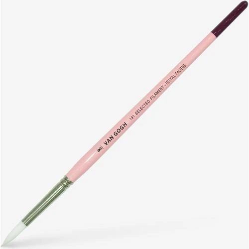 Van Gogh 151-191-B No 8 Serisi Sentetik Beyaz Kıl Sulu Boya Fırçası Yuvarlak Uç ürün görseli