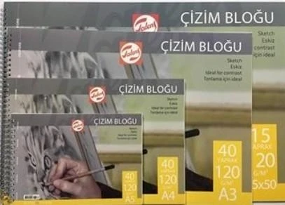 TALENS ÇİZİM DEFTERİ 35 x 50 - 120 GR - 15 YP - SPİRALLİ ürün görseli