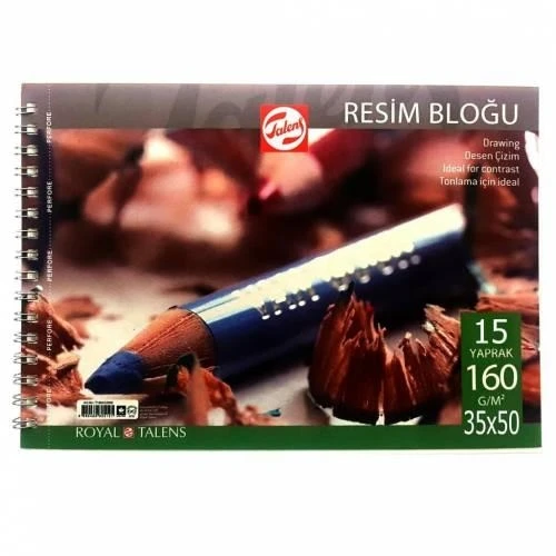 Talens resim bloğu 160 Gr - 35x50 Yaprak Spiralli DEFTER ürün görseli
