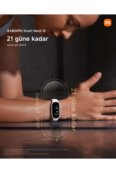 Smart Band 10 Silver Akıllı Bileklik (Xiaomi Türkiye Garantili) - 5