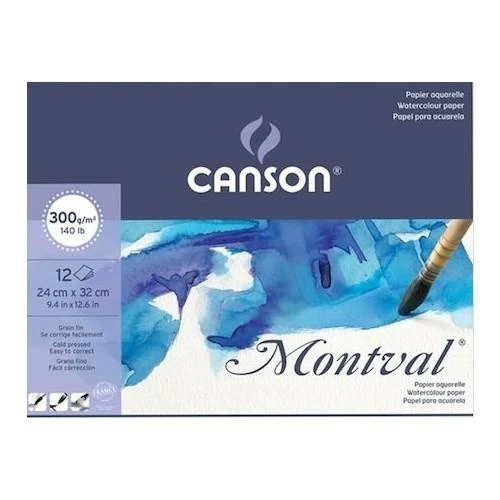 Canson Montval Suluboya Defter 300 Gr 12 Yaprak 24X32 ürün görseli