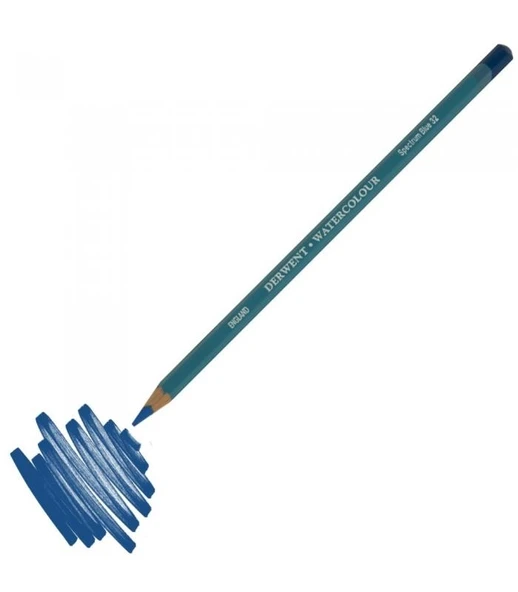 Derwent Watercolour Pencil Suluboya Kalemi 32 spectrum blue ürün görseli