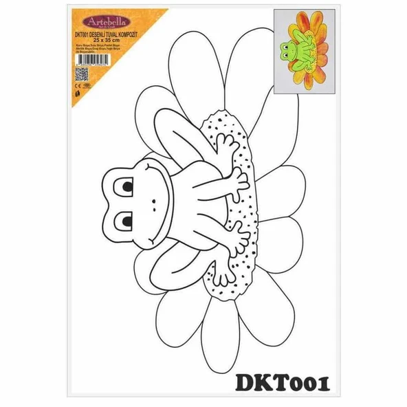 DKT001 desenli tuval kompozit boyama 25x35 cm ürün görseli