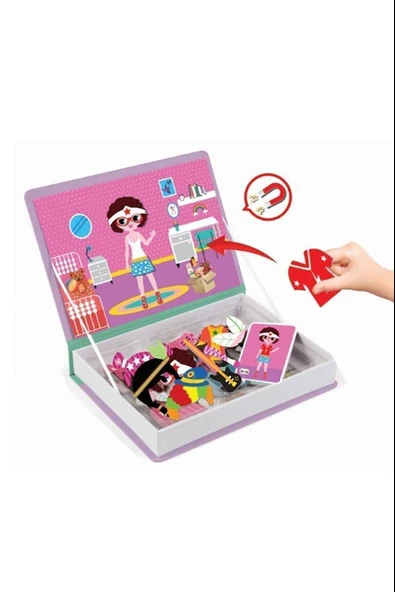 diy toy magnetik kıyafet giydirme ve kostümler - Resim 2