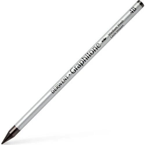 Derwent Suda Çözünebilen Ağaçsız Grafit Kalem 4B Medium Wash ürün görseli