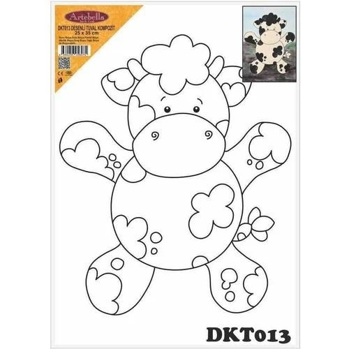 DKT013 desenli tuval kompozit boyama 25x35 cm ürün görseli