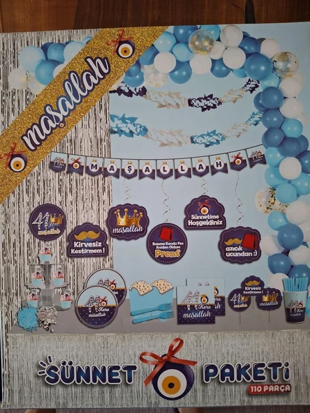 110 Parça Sünnet Süsü Seti ürün görseli 1