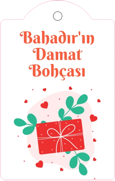 CBT İsme Özel Damat Bohçası Kartı 10 Adet - 3