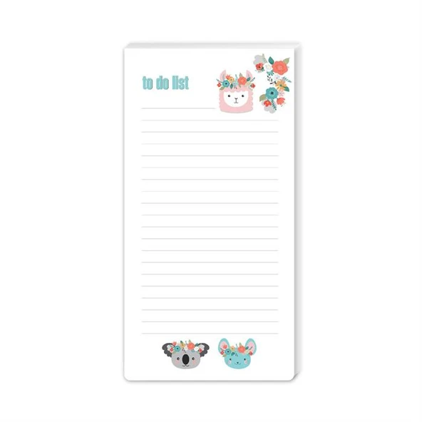 Keksin Color 40 Yaprak Çizgili To Do List  Koalalama ürün görseli