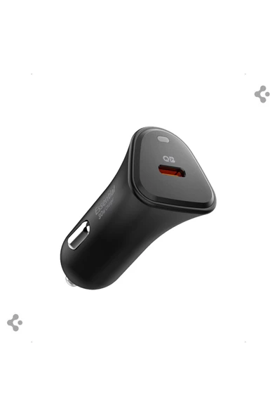 Spigen 30W USB-C Araç içi Hızlı Şarj Aleti Samsung PPS Güç Adaptörü  Type-C PD 3.0 EV301 - ACP08699 - 1