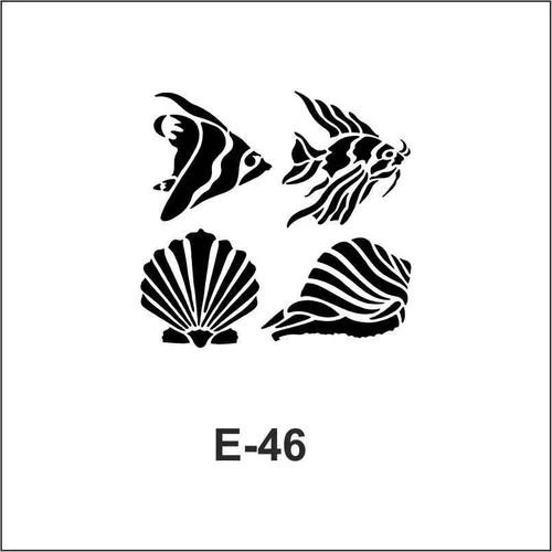 Artebella E Serisi Stenciller E-46 Stencil 10x10cm ürün görseli
