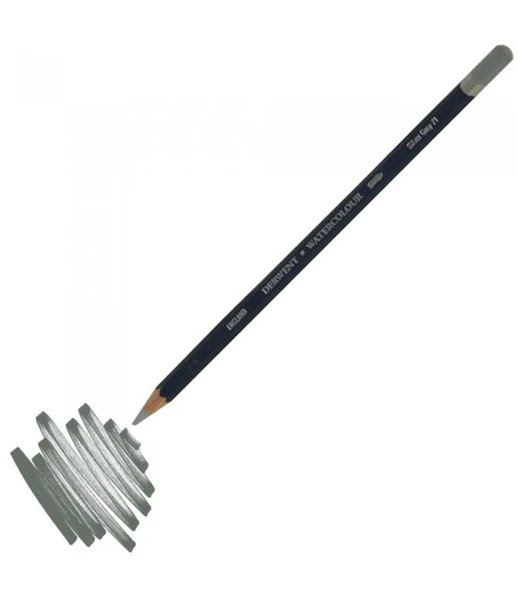 Derwent Watercolour Pencil Suluboya Kalemi silver grey 71 ürün görseli