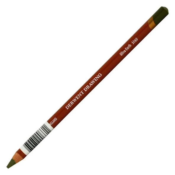 Derwent Drawing Pencil Renkli Çizim Kalemi 5160 olive earth ürün görseli
