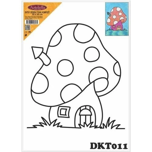 DKT011 desenli tuval kompozit boyama 25x35 cm ürün görseli