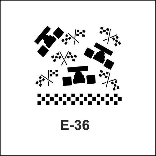 Artebella E Serisi Stenciller E-36 Stencil 10x10cm ürün görseli