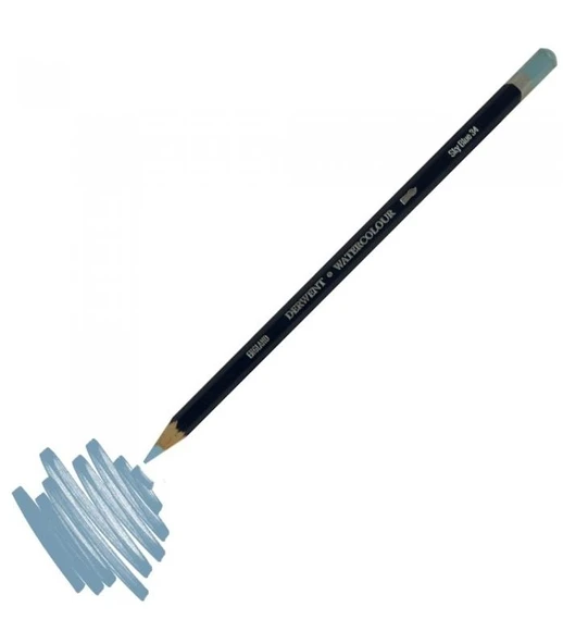 Derwent Watercolour Pencil Suluboya Kalemi 34 Sky Blue ürün görseli