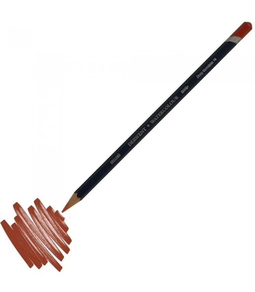 Derwent Watercolour Pencil Suluboya Kalemi 14 DEEP VERMİLİON ürün görseli