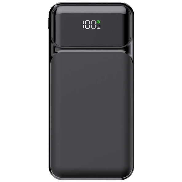 PowerBoost NIGHT 125B 10000mAh 22.5W Dahili Kablolu LCD Siyah Taşınabilir Şarj Cihazı Powerbank - 1