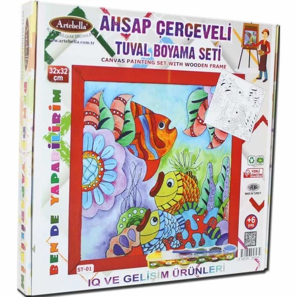 Artebella Tuval Boyama Seti 32×32 cm St-01 ürün görseli