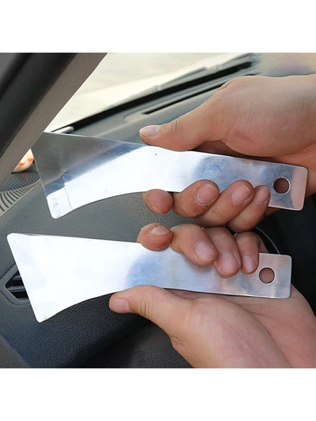 Paslanmaz Çelik Geniş Uçlu Radyo Panjur Torpido Sökücü Trim Sökme Aparatı - Resim 3